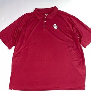 XL P2 OU Sooners Crimson Polo